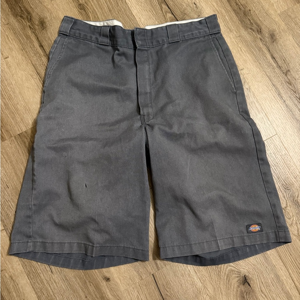 Dickies Charcoal Flat Front Work Shorts
